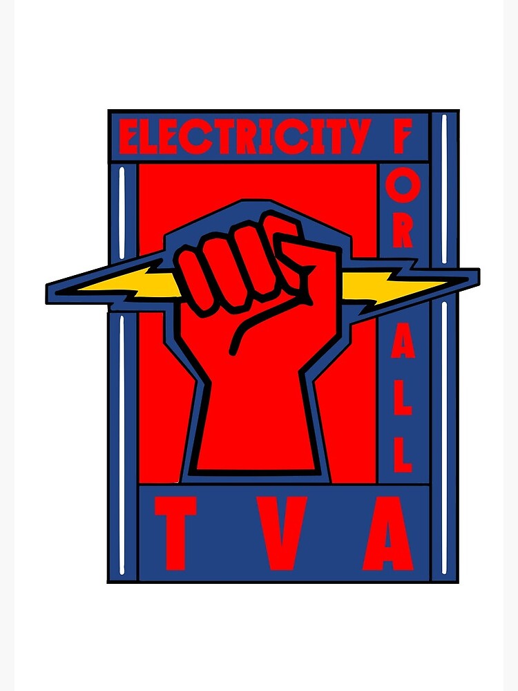 "TVANew Deal Patriotic Poster" Spiral Notebook by rwterry Redbubble