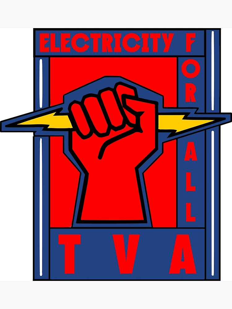 Tva New Deal Patriotic Poster Poster For Sale By Rwterry Redbubble