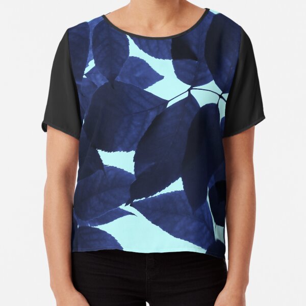 Blue Forest Chiffon Top