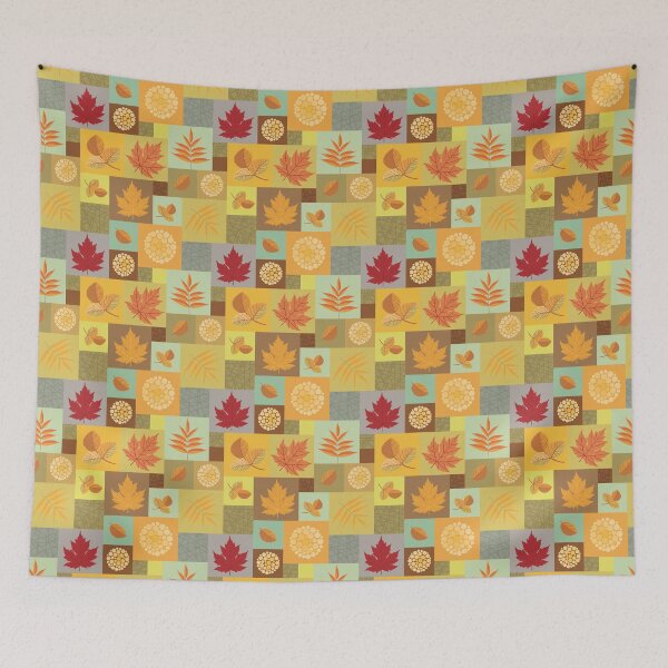 Item preview, Autumn Mosaic Of Leaves designed and sold by Pink Pineapple Works.
