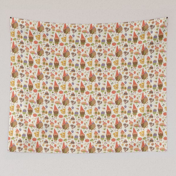 Item preview, Autumn Garden Gnomes and Forest Animals designed and sold by Pink Pineapple Works.