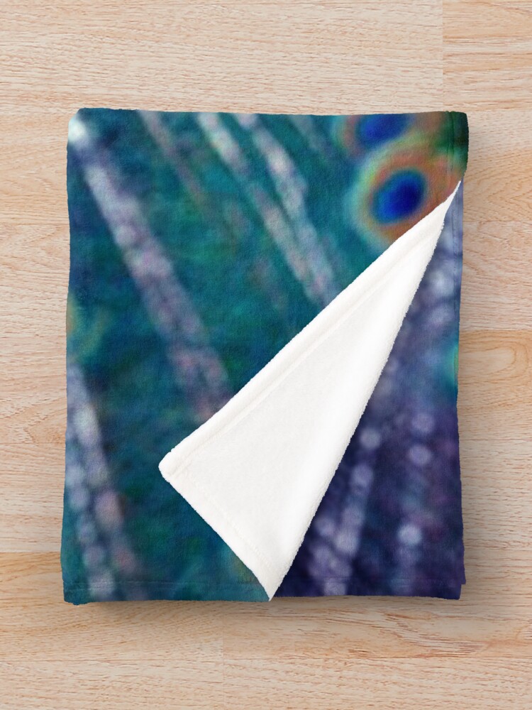 "Blue Peacock" Throw Blanket for Sale by ErikaKaisersot Redbubble