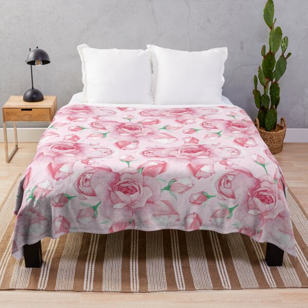 Item preview, Pink rose watercolor painted designed and sold by MOKO22.