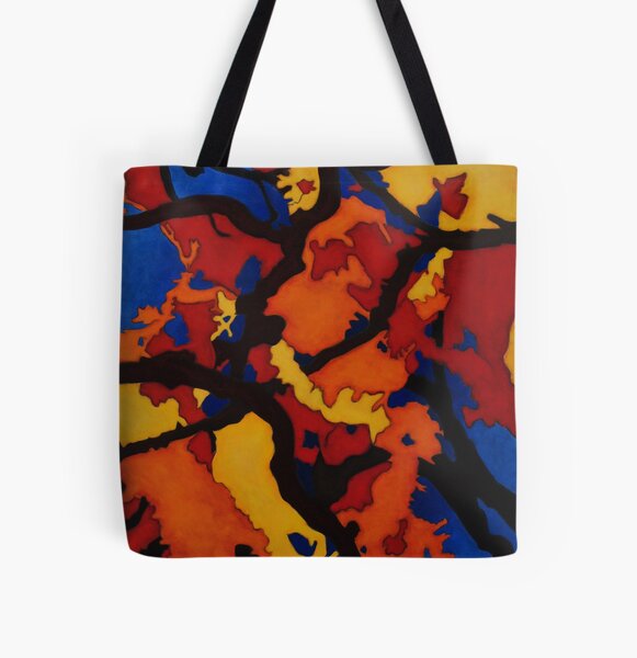 Down Fall All Over Print Tote Bag