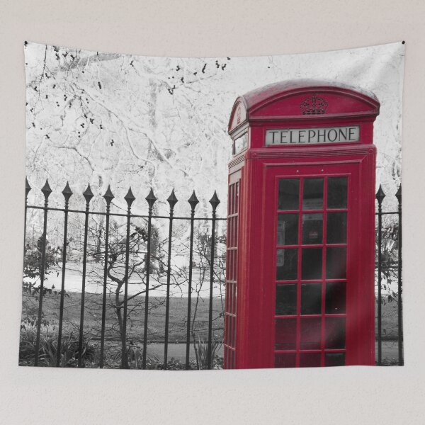 Item preview, Red Phone Box - Photography designed and sold by NatLeBrunDesign.