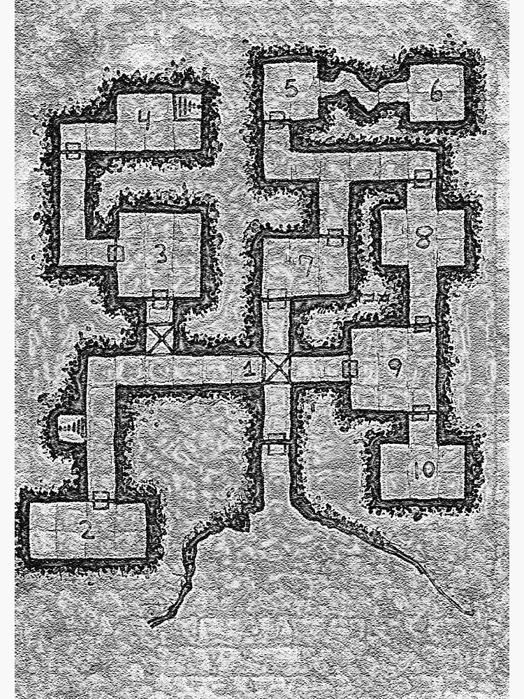Old School Dungeon Map Design 3 by TFCreative