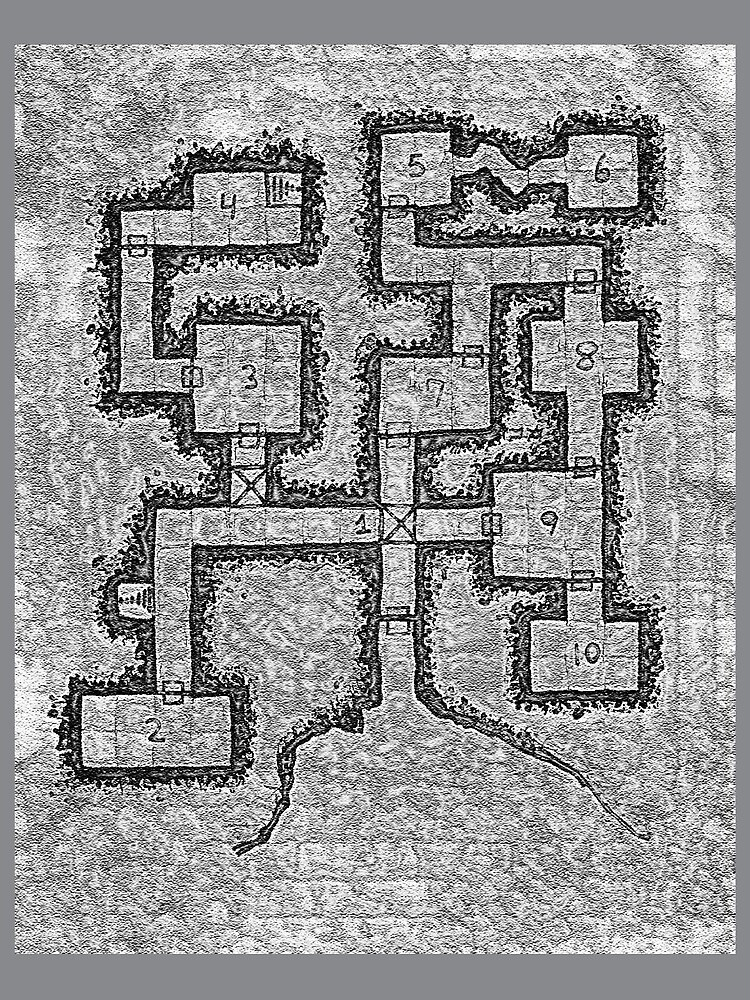 Old School Dungeon Map Design 3 by TFCreative