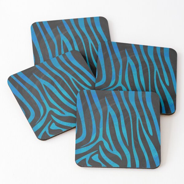 Item preview, Zebra Black and Blue Print designed and sold by ImagineThatNYC.
