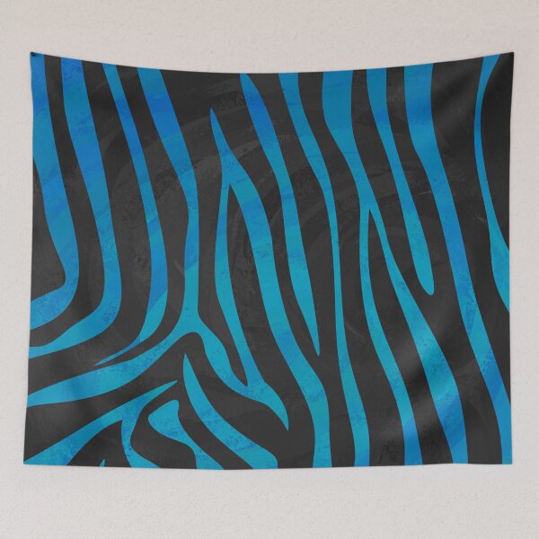 Item preview, Zebra Black and Blue Print designed and sold by ImagineThatNYC.