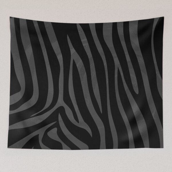 Item preview, Zebra Black and Gray Print designed and sold by ImagineThatNYC.