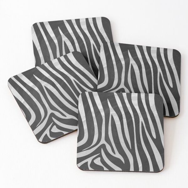 Item preview, Zebra Black and Light Gray Print designed and sold by ImagineThatNYC.