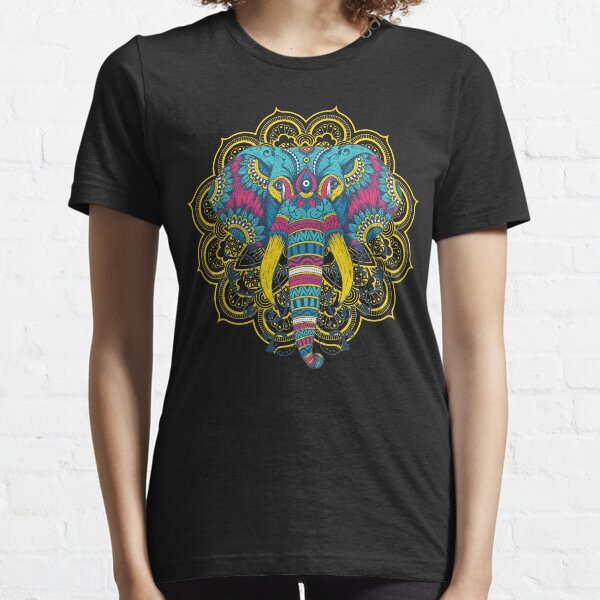 Indischer Elefant Mandala Essential T-Shirt
