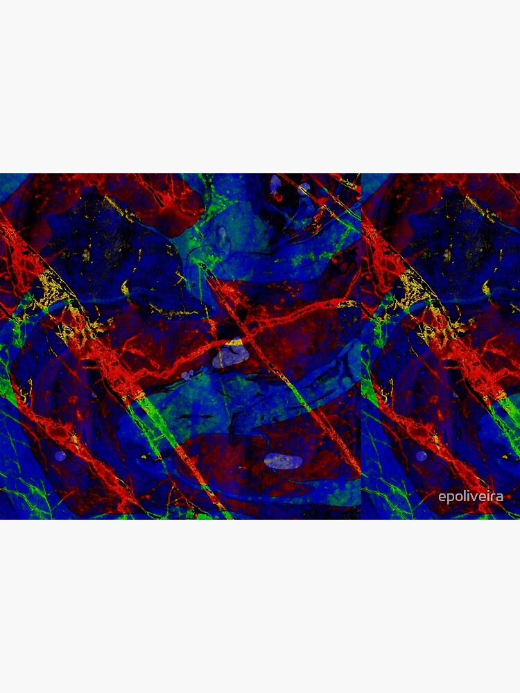 Colorful Red Blue Marble Pattern by epoliveira