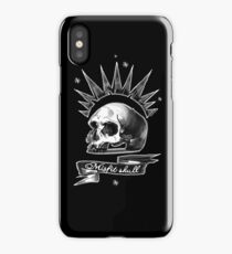 Misfit Skull Black iPhone Case