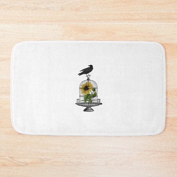Item preview, Raven on Birdcage with Sunflower designed and sold by 13Moons.