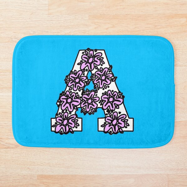 "Alphabet Letter A" Bath Mat by Attiva Redbubble