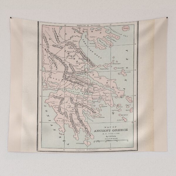 Item preview, Ancient Greece Map (1901) designed and sold by BravuraMedia.