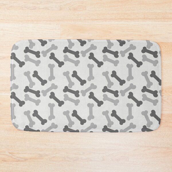 Item preview, Grey Gray Cartoon Dog Bones designed and sold by Pink Pineapple Works.