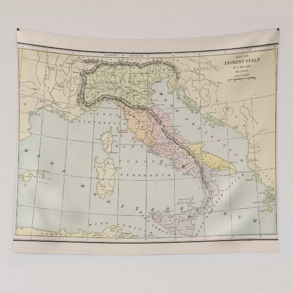 Item preview, Ancient Italy Map 800 - 222 BC (1901) designed and sold by BravuraMedia.