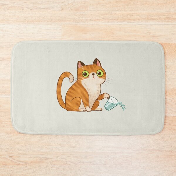 Item preview, Cat tipping glass  designed and sold by michelledraws.