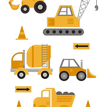 Artwork thumbnail, Construction Trucks by latheandquill