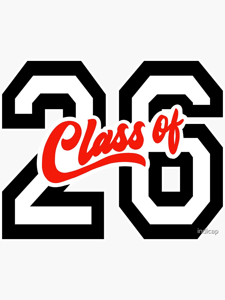Class Of 2026 26 Sticker For Sale By Indicap Redbubble 1788