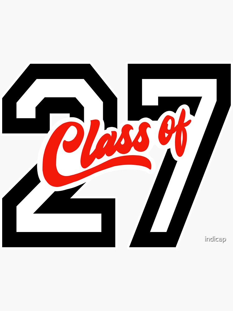 "Class of 2027 27" Sticker for Sale by indicap Redbubble