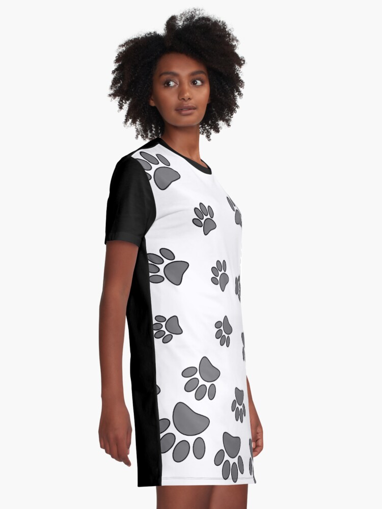 Paw print clearance dress