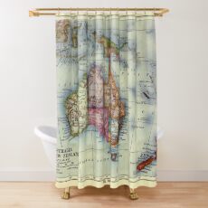 Australia Map Shower Curtains Redbubble
