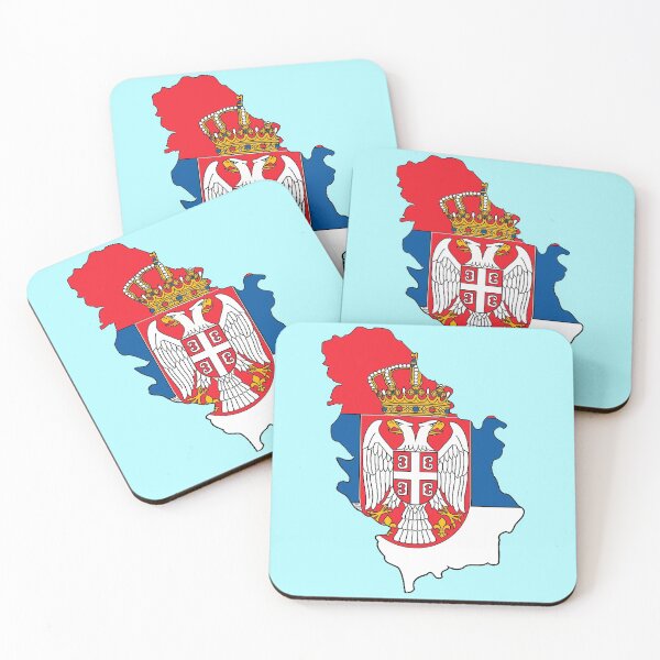 Item preview, Serbia Map With Serbian Flag designed and sold by Havocgirl.