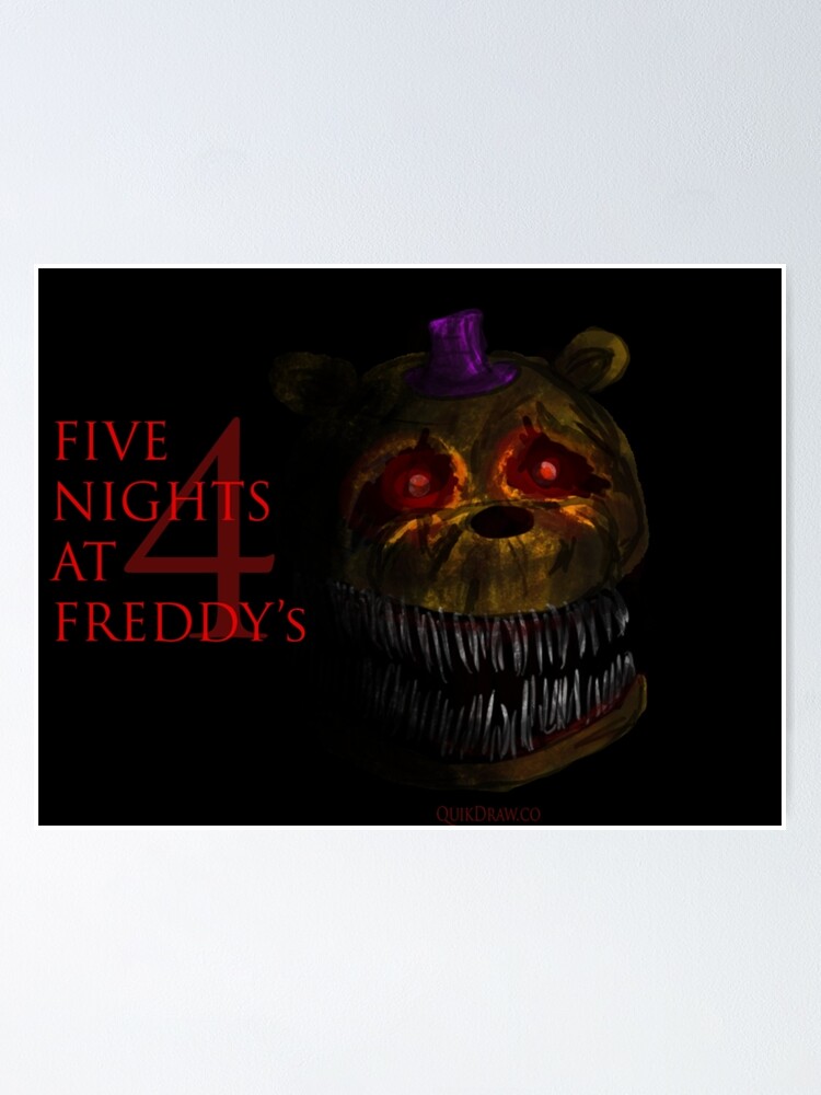 Nightmare Fredbear Posters for Sale