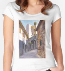 Assisi Ruin Women's Fitted Scoop T-Shirt