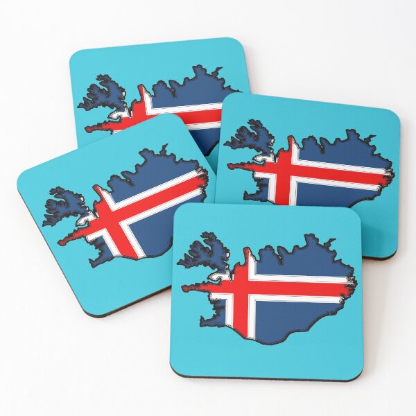 Item preview, Iceland Map With Icelandic Flag designed and sold by Havocgirl.