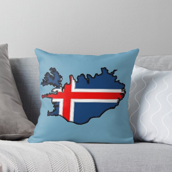 Item preview, Iceland Map With Icelandic Flag designed and sold by Havocgirl.