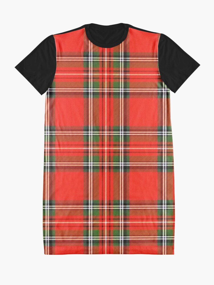 Alternate view of Christmas Plaid Graphic T-Shirt Dress