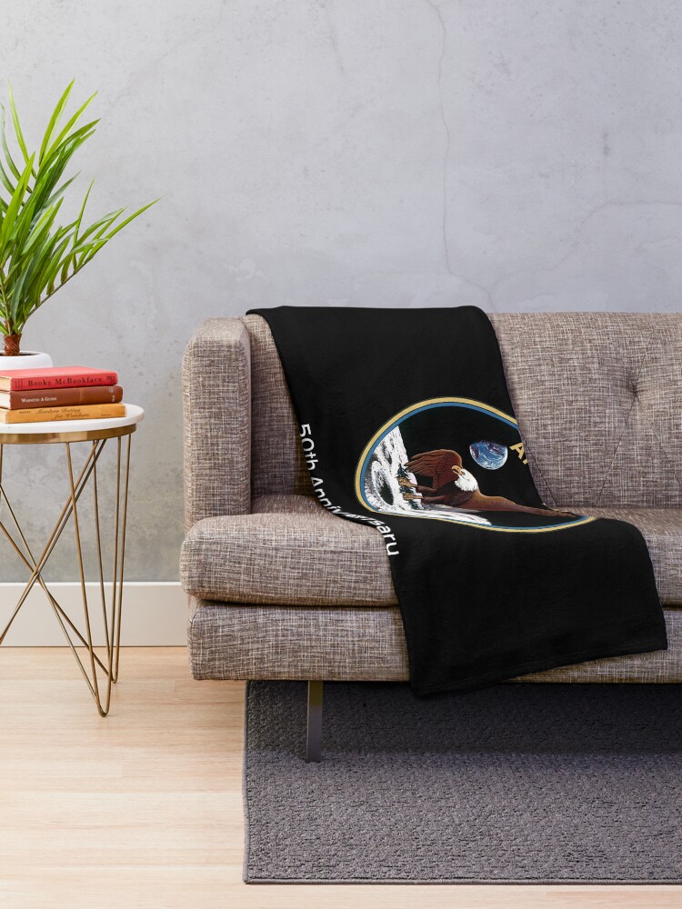 Alternate view of Apollo 11 NASA 50th Anniversary Moon Landing Throw Blanket
