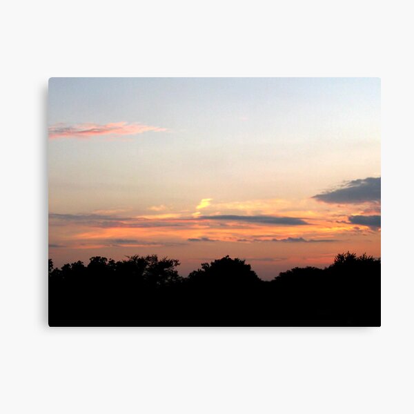 August Sunset Gold Canvas Print