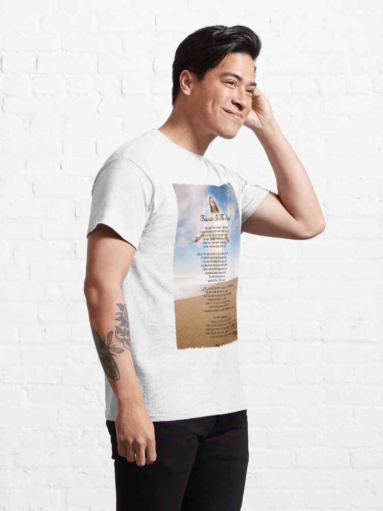 footprints in the sand t shirt