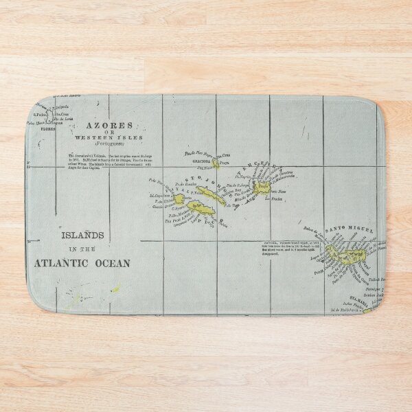 Item preview, Vintage Azores Islands Map (1901) designed and sold by BravuraMedia.