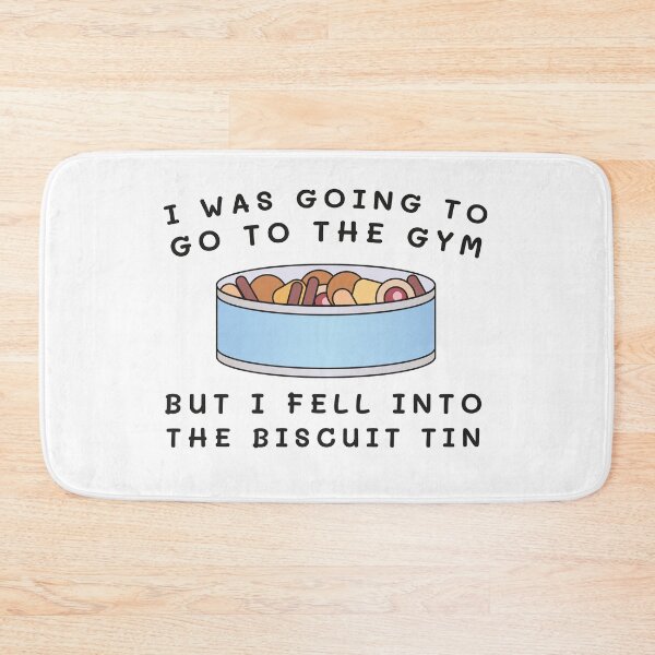 Item preview, I was going to go to the gym, but I fell into the biscuit tin - Funny Fitness Workout Phrase designed and sold by MadPanda.
