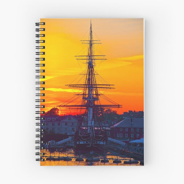 Item preview, USA. Massachusetts. Boston. USS Constitution. Sunset. designed and sold by vadim19.