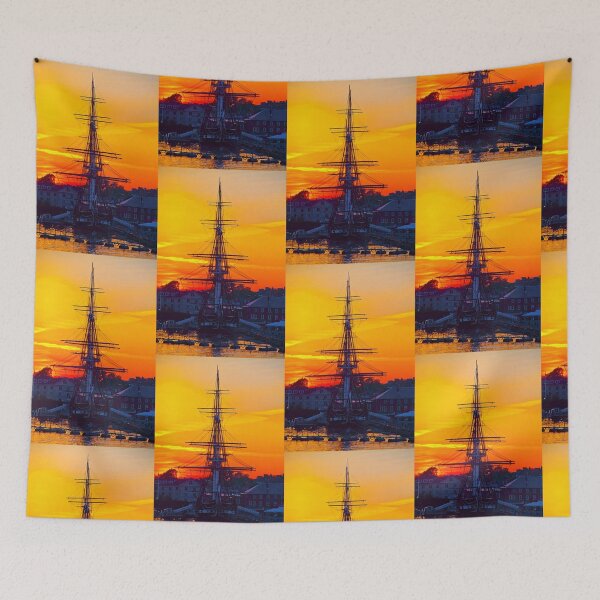 Item preview, USA. Massachusetts. Boston. USS Constitution. Sunset. designed and sold by vadim19.