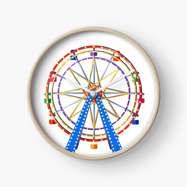 Amusement Park Ferris Wheel Clock