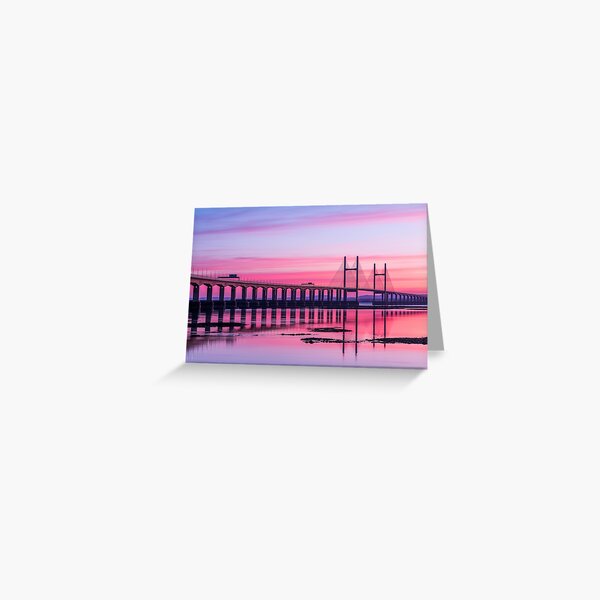 Item preview, Second Severn Crossing Bridge in front of Sunset designed and sold by Jens Roesner.
