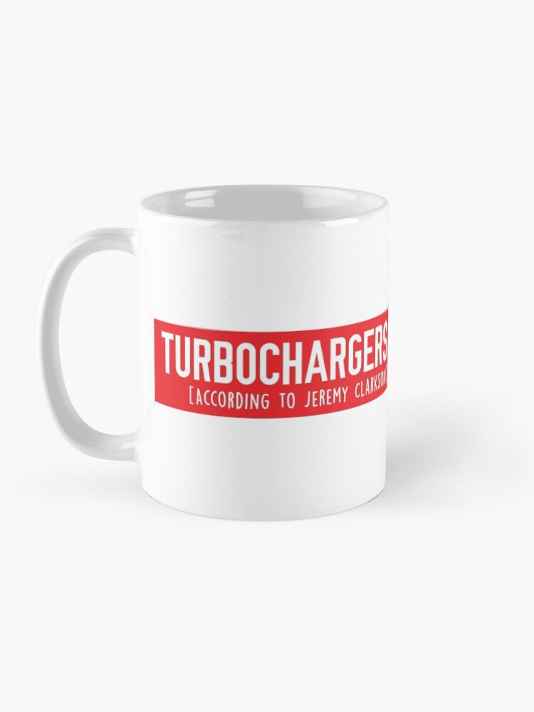Alternate view of How Turbochargers work: by Jeremy Clarkson (red version) Mug