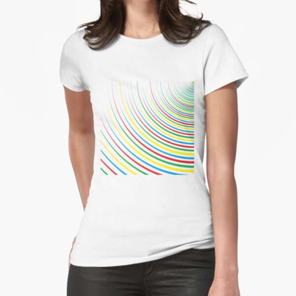 #Design, #abstract, #pattern, #illustration, psychedelic, vortex, modern, art, decoration Fitted T-Shirt
