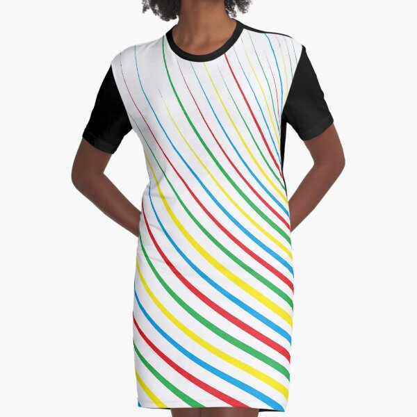#Design, #abstract, #pattern, #illustration, psychedelic, vortex, modern, art, decoration Graphic T-Shirt Dress