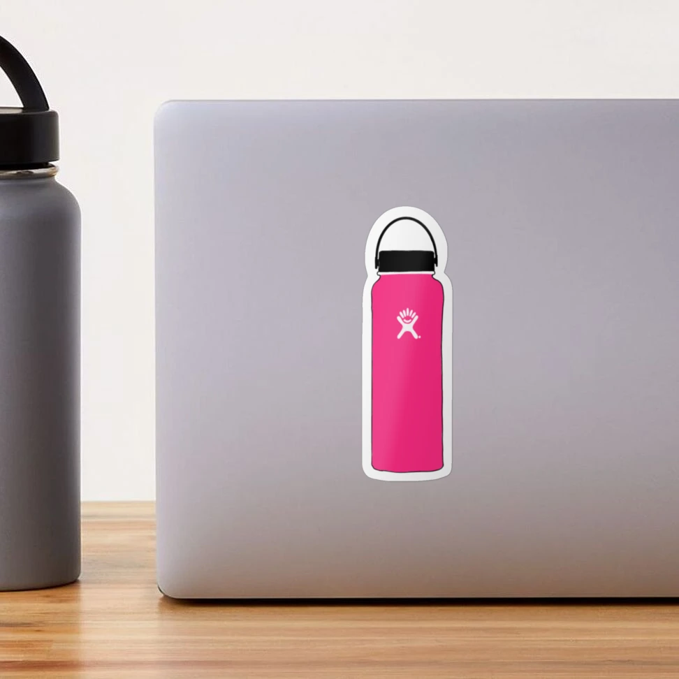 hot neon pink flamingo aesthetic hydroflask vsco girl" Sticker for Sale by  stickergorlxox | Redbubble