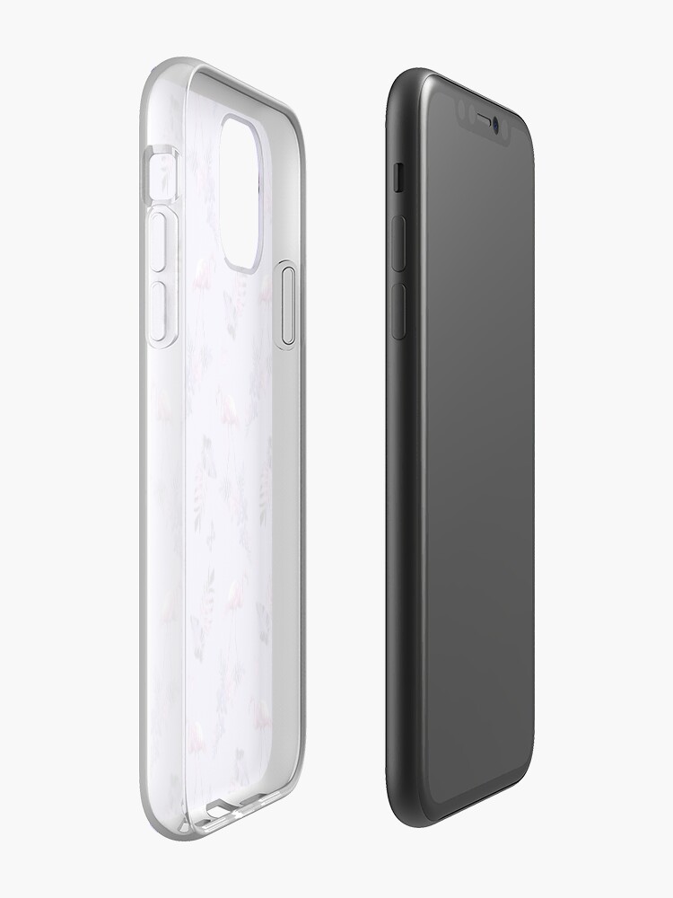 Alternate view of Lavender Flamingo Toille iPhone Case & Cover