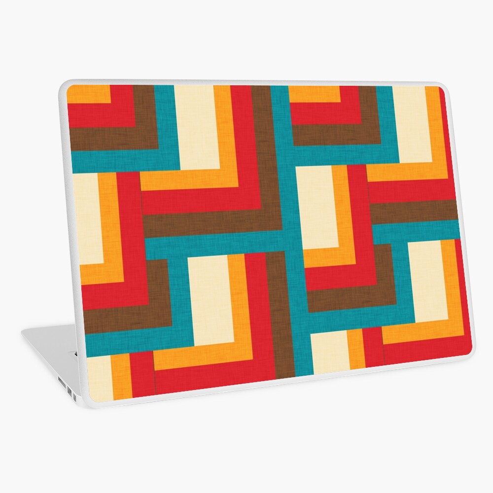 Abstract Mid Mod Cube #midcenturymodern Laptop Skin